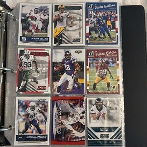 Binder full of football cards $210 or best offer